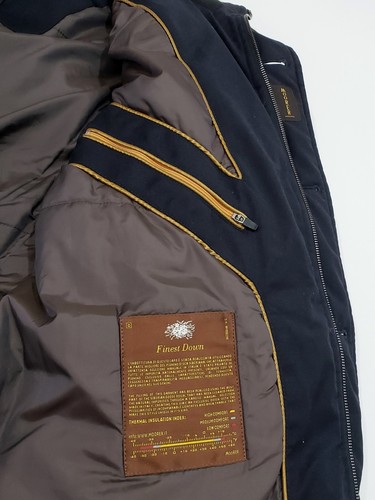 MOORER BARBIERI-LL Wool Cashmere Flannel Twill Down Padded Jacket Coat NoHood 50 - Picture 10 of 17
