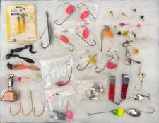 Vintage Jig Spinners Trolling Casting Fishing Lure Hook Spinner Rigs Lot