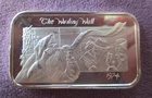 The Wailing Wall  #212/1000 Ultra RARE  1 Troy Oz. .999 Fine Silver Bar 1974