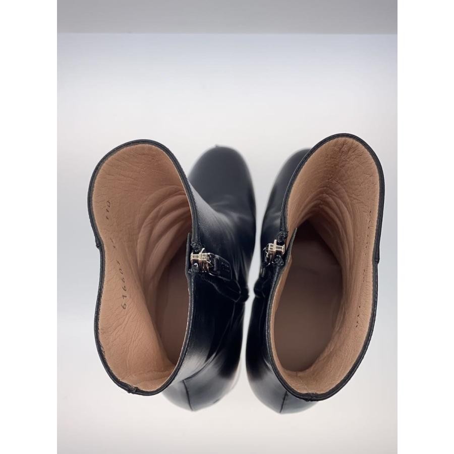 GUCCI Women's Short Heel Leather Boots Size:38/JP:24 Black 141208K Authentic thumbnail 3