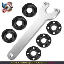 7PCS Angle Grinder Nut & Wrench Kit, Premium 5/8-11 Thread Flange Metal Lock Nut