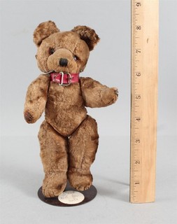 Miniature Antique C1930s German Fully Jointed Mohair Teddy Bear Glass Eyes NR
