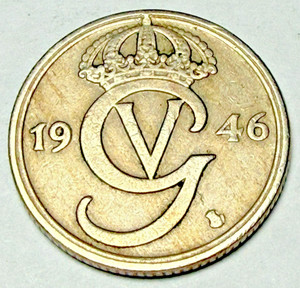 1946 SWEDEN 50 ORE - Great Coin