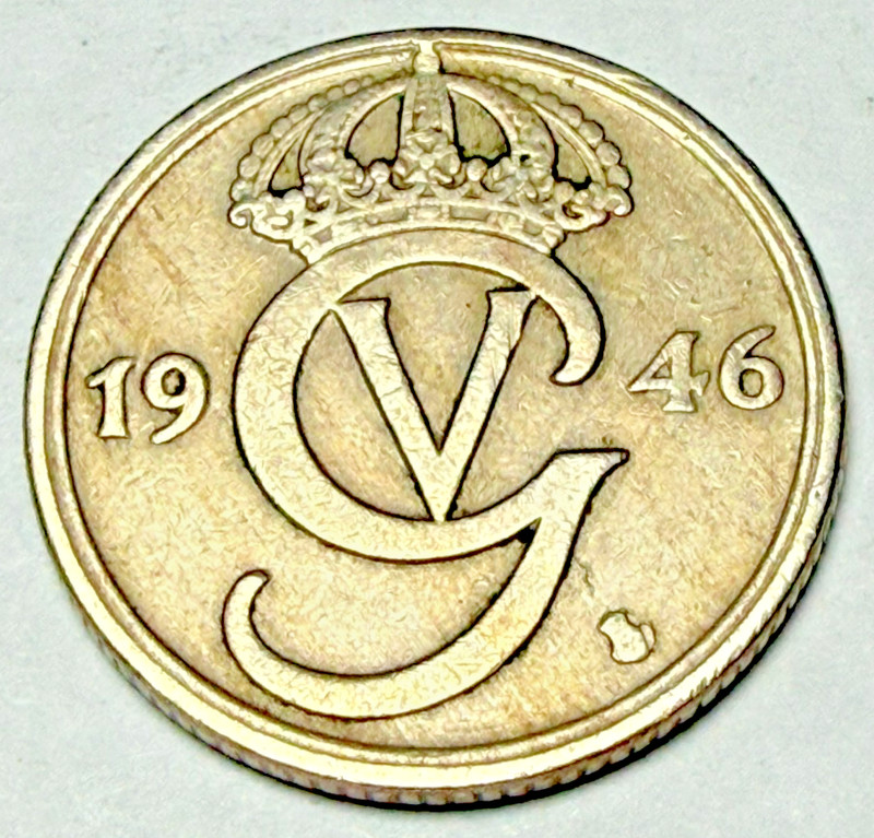 1946 SWEDEN 50 ORE - Great Coin