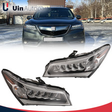 Full Led Headlight Assembly For Acura Mdx 2014-2016 W Halogen Signal Left Right