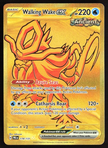 Pokemon Walking Wake ex Holo SV: Prismatic Evolutions 178/131 NM
