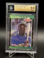 1989 DONRUSS ROOKIES #3 KEN GRIFFEY JR BGS 9.5 GEM MINT ROOKIE CARD RC 500 HR
