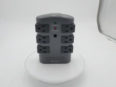Good Conditon Belkin Swivel Wall Surge Protecter BP106000 Grey Tested Working