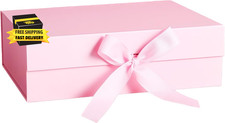 Pink Gift Box for Presents 10.2&times;7.5&times;3.1'' Gift Boxes with Lids Magnetic Closure