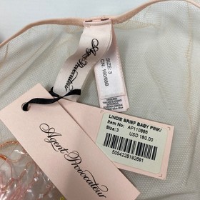 Agent Provocateur Lindie Pink Orange Brief AP3 Medium NWT