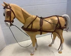 Louis Marx Toys Johnny Buckskin Horse with Nodding Head 1973 with harness