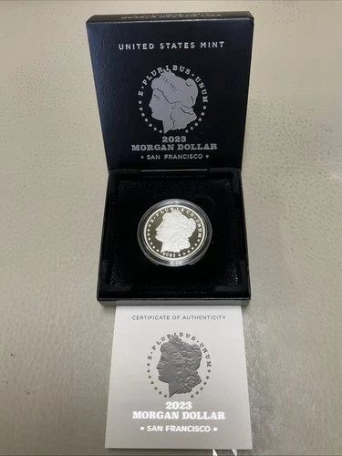 2023-S Proof Morgan Silver Dollar with Box and COA