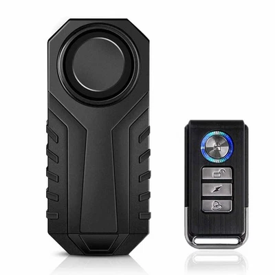 LABELTAPE Motorrad Fahrrad Alarmanlage mit Fernbedienung 113dB Super Laut wasserdicht Neu