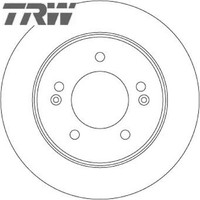 2X Bremsscheibe TRW DF6725 2 Bremsscheiben