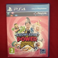 KNOWLEDGE IS POWER DECADES 3+ PLAYSTATION PS4 2-6 PLAYERS 2018 PLAYLINK QUIZ