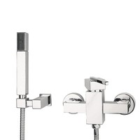 Einhebel Duscharmatur Set Wandarmatur Bad Mischbatterie Dusche Serie Cubic