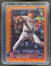 2025 Topps Zach Penrod RC Orange Holo Foil Rookie #/25 Red Sox