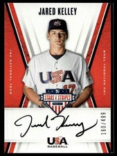 2019 Panini Stars & Stripes #JK Jared Kelley 18U  Sign Black Ink #/499