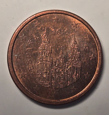 2010 Spain 1 Euro Cent KM#1144 Circulated