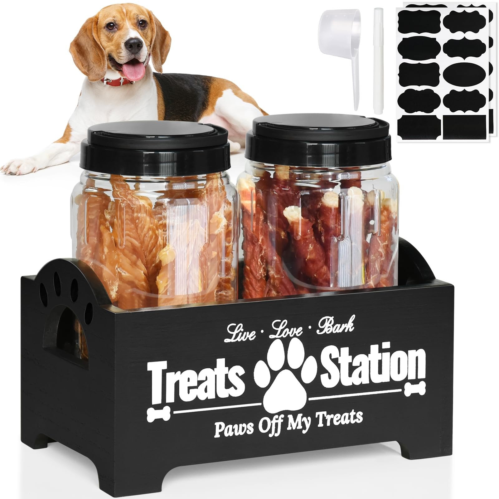 Container For Dog Food Storage, Farmhouse Cat Fo...