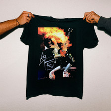 Ace Frehley Signed Classic Smoking Guitar All Size Unisex Shirt US1645