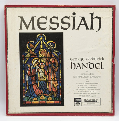 George Frederick Handel Messiah Vinyl 3 LP RCA Custom Box Set