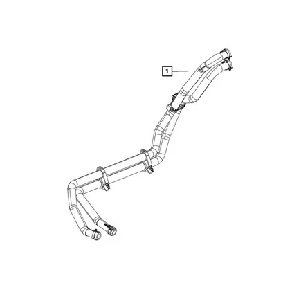 Manguera de calefacción de climatización Mopar 68268582AD, para Ram 1500 2019-2023 Foto 2 de 4