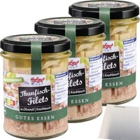 Hofgut Thunfisch Filets In OlivenöL Mit Knoblaucharoma 3Er Pack 3X190G Glas Usy