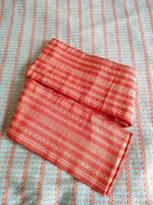 Hakata Obi Silk Orange 14cm x 320cm Yukata Kimono Sash