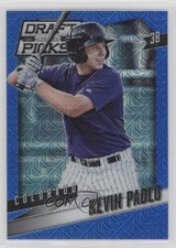 2014 Panini Prizm Perennial Draft Picks Blue Mojo 63/75 Kevin Padlo #49 2x6