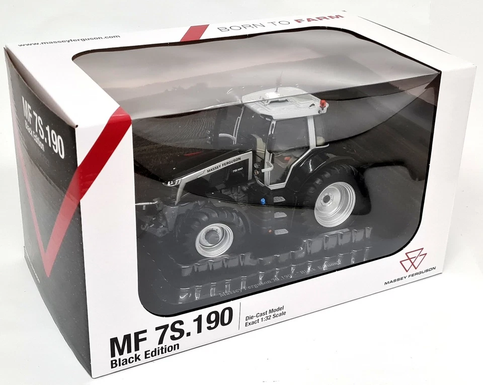 UH 1/32 - Massey Ferguson 7S.190 Black Edition Diecast Scale model Tractor - Image 2 of 4