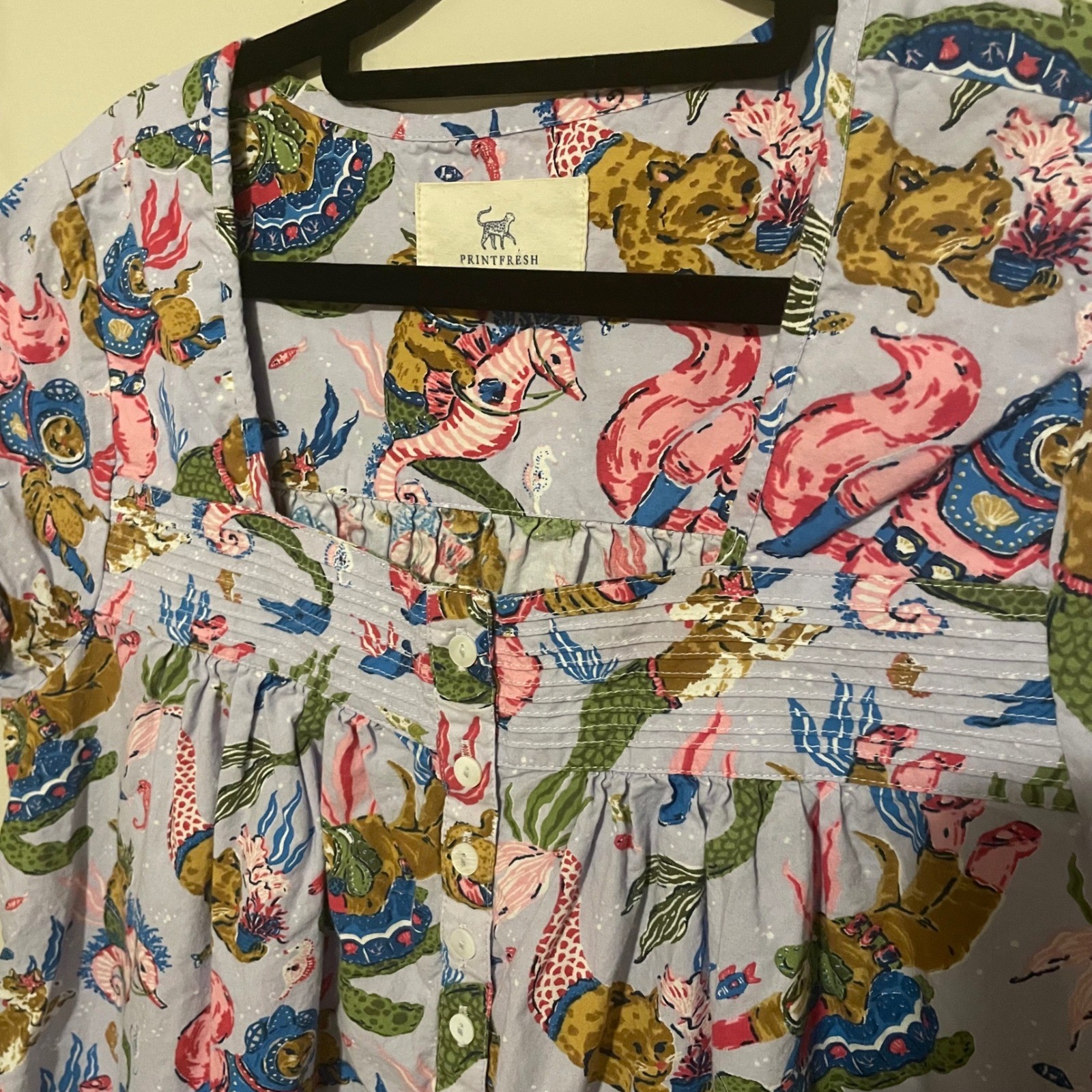 Printfresh Happily Ever After Pintuck Nightgown M… - image 4