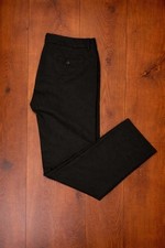 Massimo Dutti Black Cigarette Trousers UK 16 Smart Tailored