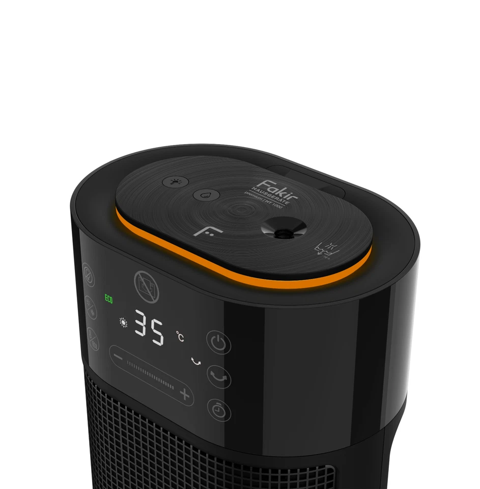 Fakir HT 1000 Heizlüfter 2in1 Turmheizlüfter mit Luftbefeuchter | Ambiente Licht - Bild 4 von 4