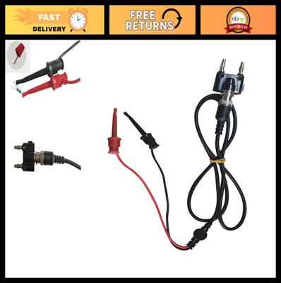 Industrial Test Leads Cable Kit - 43'' Spring Hook with Banana Plug for Field Dev