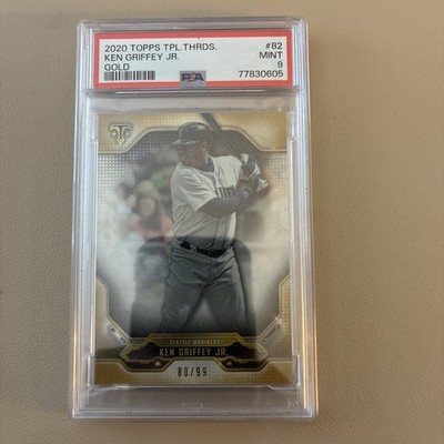 2020 Topps Triple Threads KEN GRIFFEY Jr. #82 GOLD 80/99 MVP HOF MARINERS