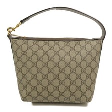 Borsa a mano Gucci GG GHW Ophidia 795170 GG rivestita in tela marrone