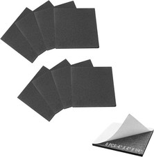 8 Pcs 1/4" Thick Foam Padding Sheets with Adhesive Backing - 4" x 4" Closed Cell