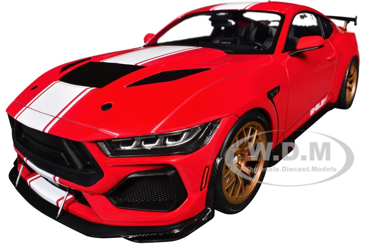 2024 FORD SHELBY MUSTANG SUPER SNAKE RACE RED 1/18 DIECAST MODEL