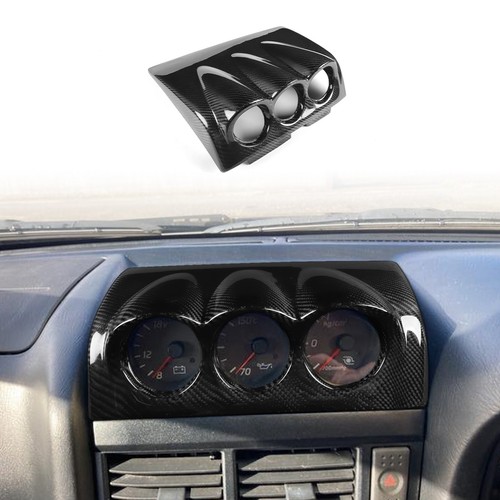 52mm Carbon Fiber Gauge Pod Holder for 1999-2004 Nissan Skyline R34 GTR GTT - Picture 11 of 14
