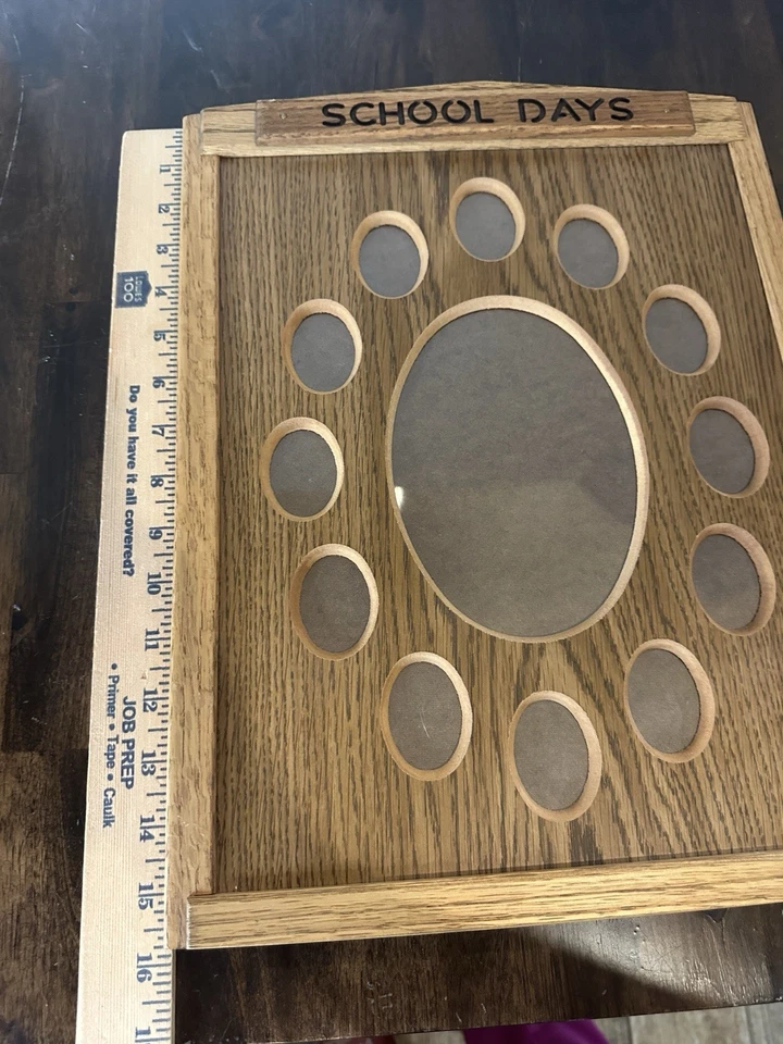 Marco de fotos de madera de roble Robarbs School Days grados K-12 fotos escolares graduación Foto 4 de 4