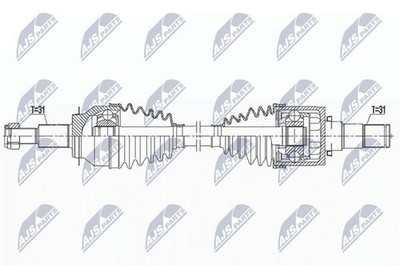 Genuine NTY Drive Shaft NPW-MZ-080 for Mazda