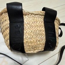 Borsa a tracolla Chloe Small Basket originale beige nera da donna casual con ...