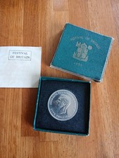 Festival of Britain 1951 Crown Coin Boxed King George V1 Dragon Copper Nickle