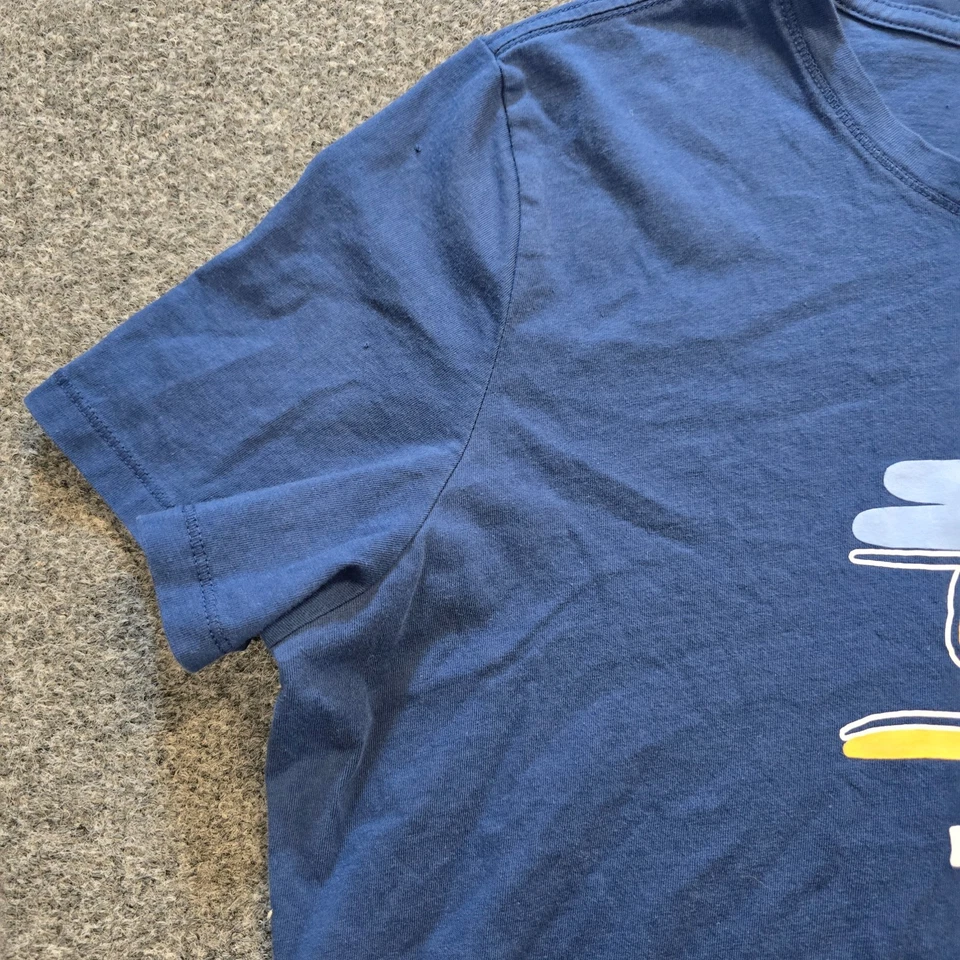 Top Life Is Good para mujer talla grande azul Winne The Pooh Piglet cuello redondo informal Foto 4 de 4