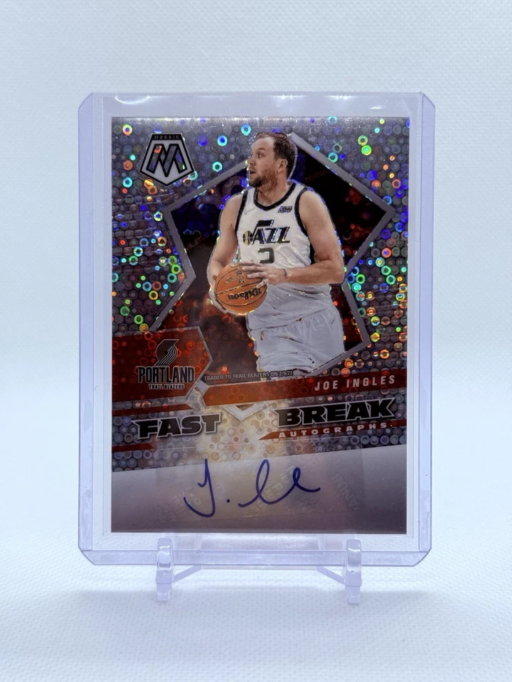2021-22 Joe Ingles Panini Mosaic Fast Break Silver Autographs #FBA-JOE Blazers - Image 4 of 4