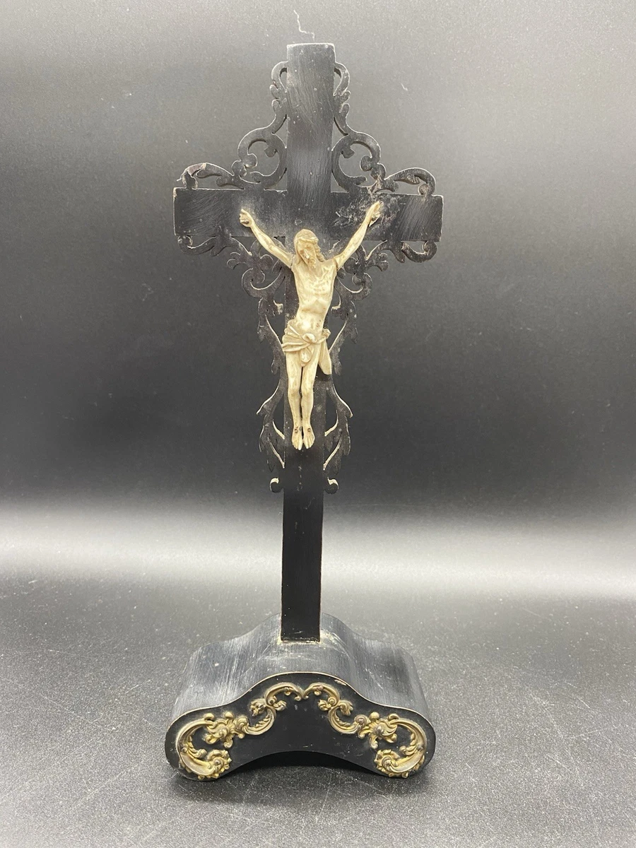 Ancien Jésus En Cire 37 Cm - Époque Napoléon III - Collection