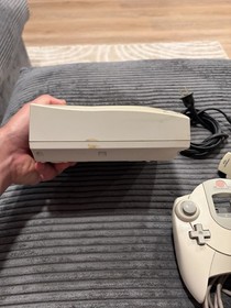 Sega Dreamcast White HKT-3020 with Cables, Controller, Tremor Pak - Tested Works