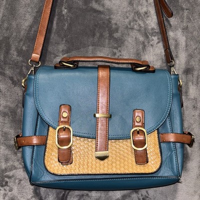 ModCloth Authentically Academic Bag In Teal Faux Leather W 
