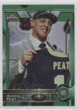 2015 Topps Chrome Rookies Green Refractor Andrus Peat #133 6mb